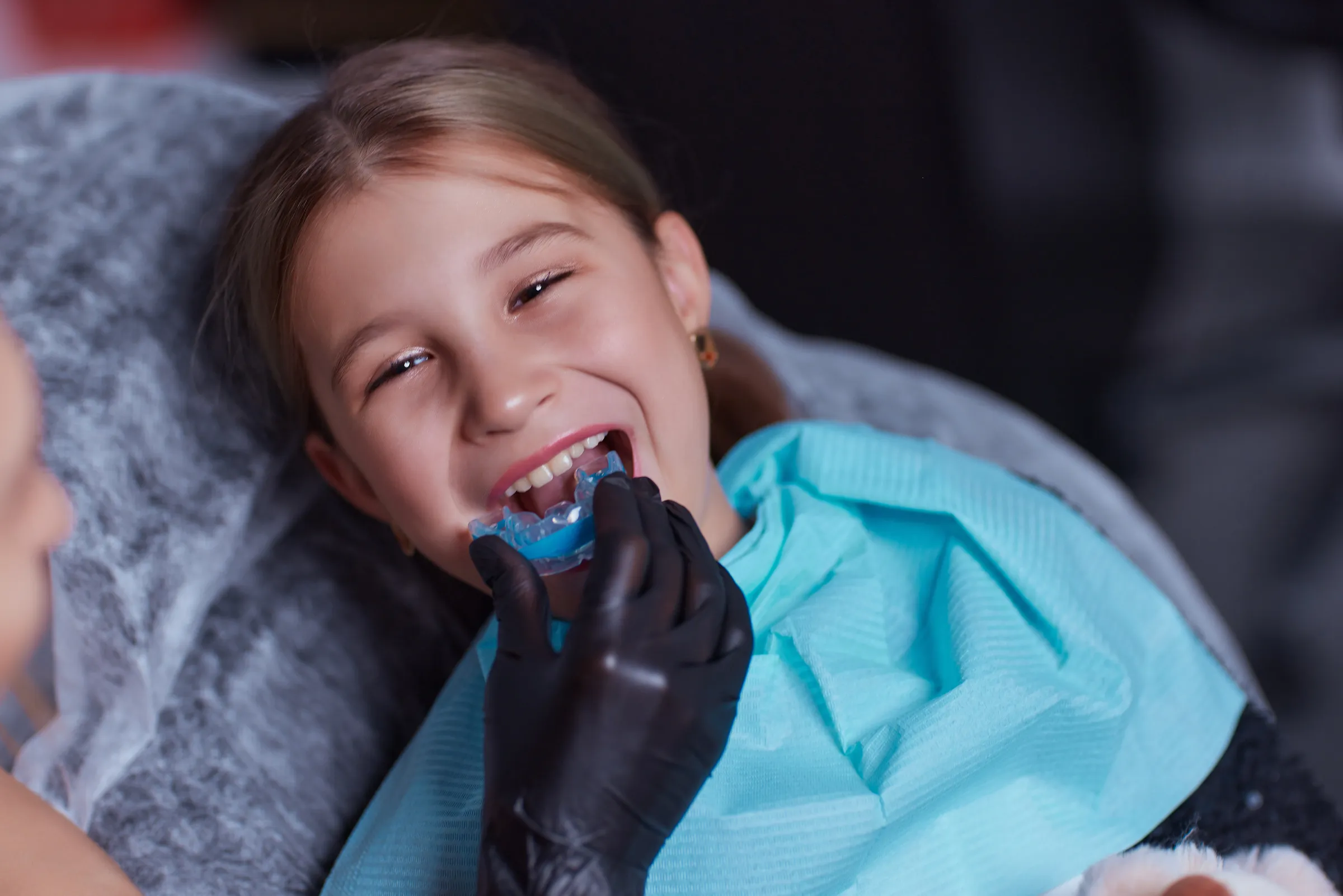 Custom mouth guard fitting at Dental Studio of Marin